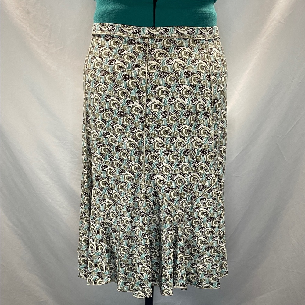 Max Studio Elegant Paisley Midi Skirt